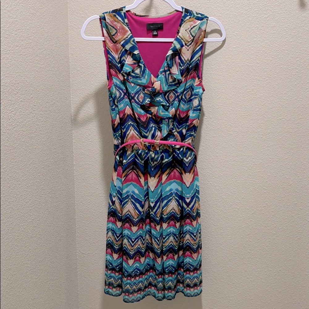 AB studio belted dress